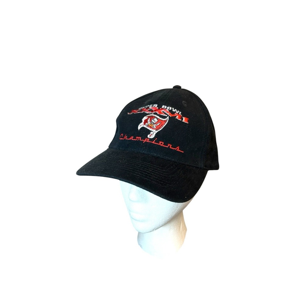 Vintage Tampa Bay Buccaneers‎ Hat Cap Super Bowl XXXVII Black Adjustable Otto